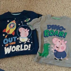 Peppa Pig George Pig 2 Tshirts